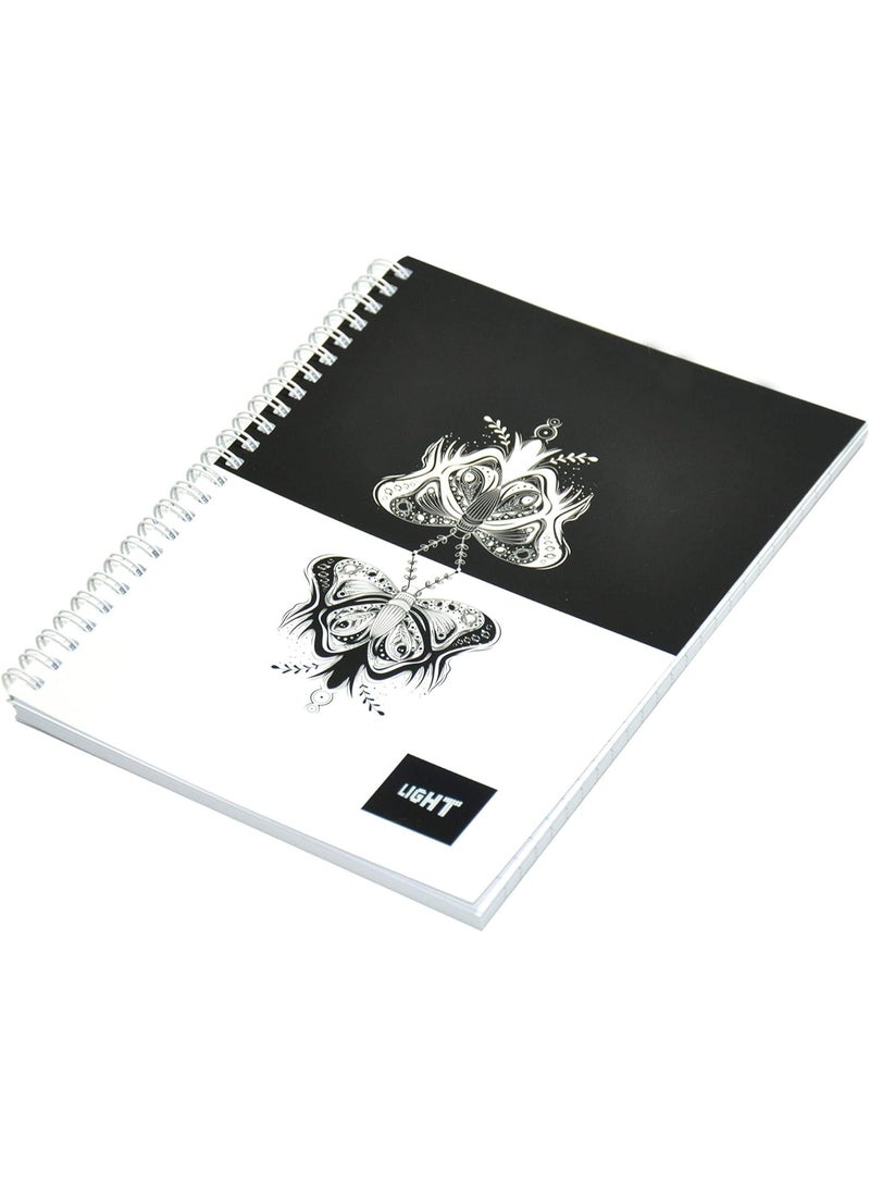 FIS Light Spiral Soft Cover Notebook Single Line (Pack of 10 Pcs X 100 Sheets) A4 Size - LINBA41803S - Image 3